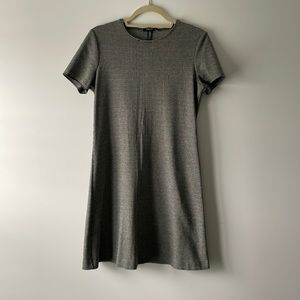 Houndstooth short sleeve dress